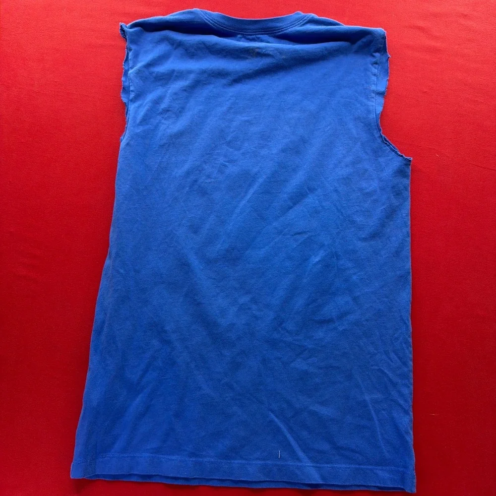 Jordan Brand Michael Jordan Wheaties Graphic Muscle Tee Tank Top Blue Mens Small